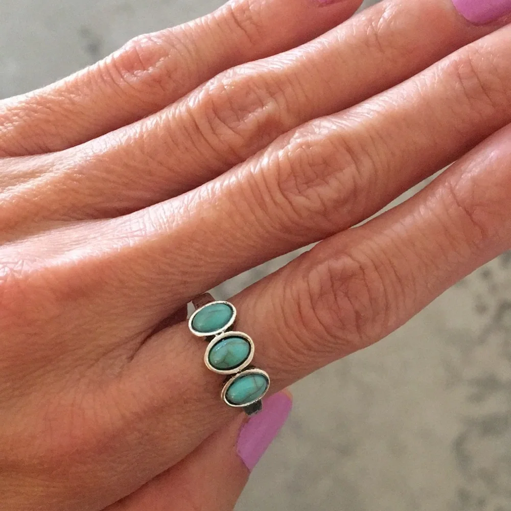 Turquoise Boho Ring - Picture 4 of 6